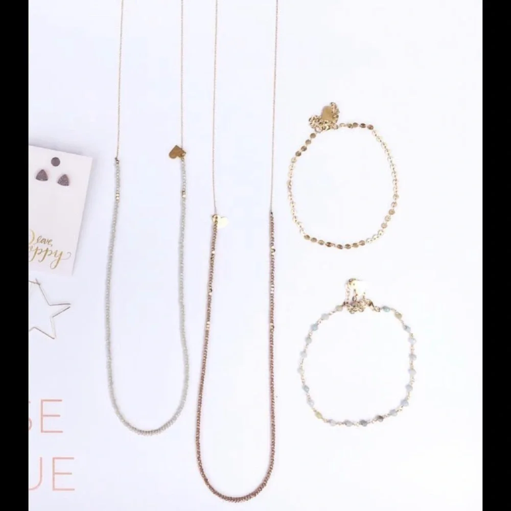 LOVE POPPY JEWELS Long Gold Plated Ball Necklace​​​​​​​​​ - Picture 10 of 10
